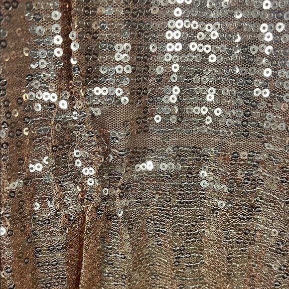 Elegant Sequin Maxi Skirt - Rose Gold - Picture 7 of 8
